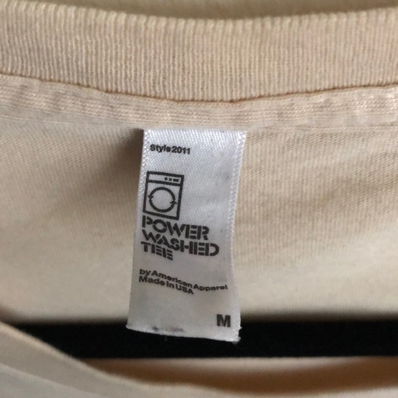 Men’s cream MOVMT tee. - Picture 3 of 4